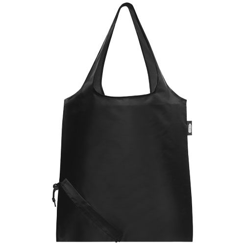 PF120541-6Sabia faltbare RPET Tragetasche 7L_ schwarz