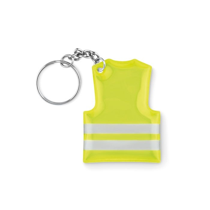 MO9199-70Visible Ring Schluesselring Sicherheitsweste_ Neon Gelb