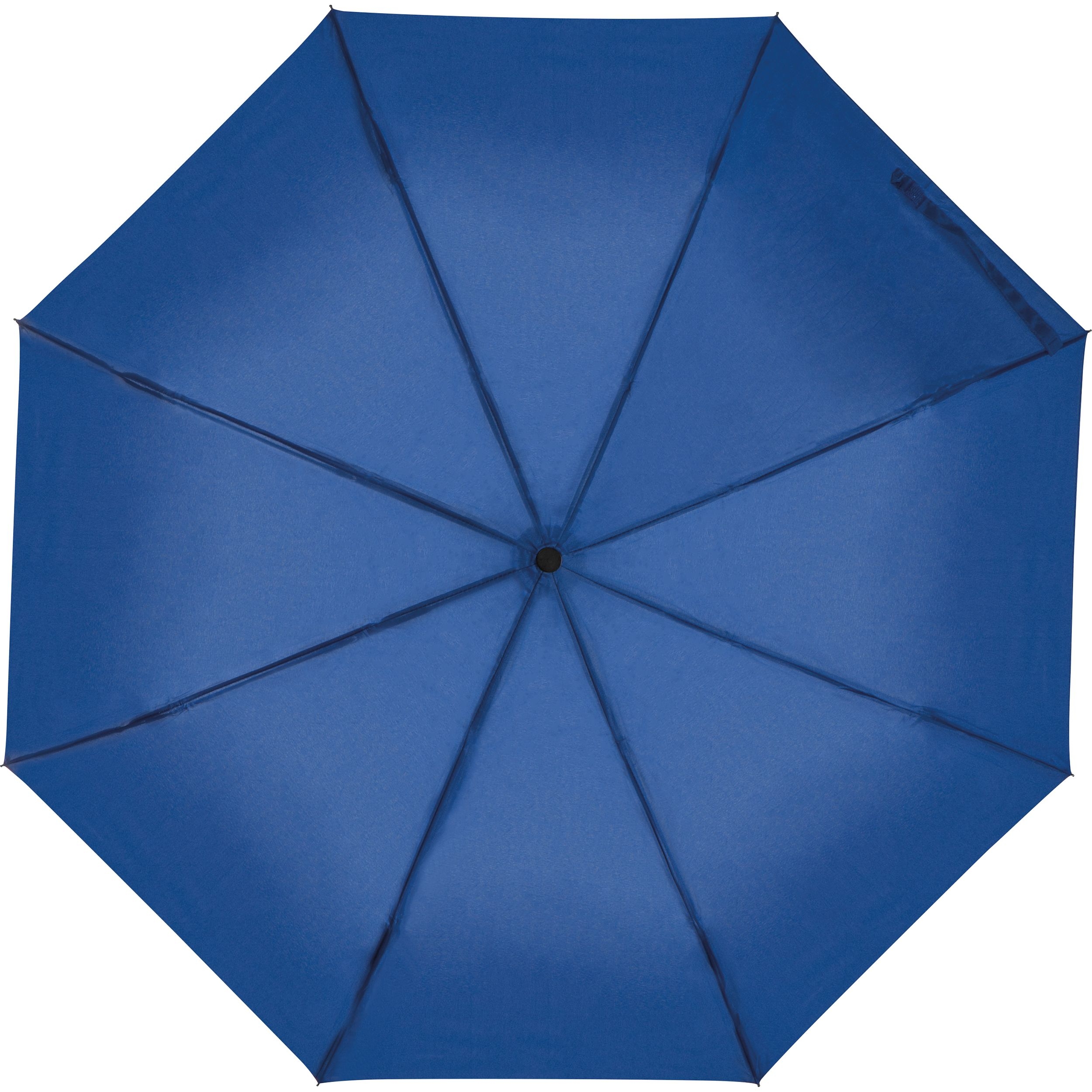 MA40885-04Taschenschirm aus Pongee mit Karabinergriff_ blau