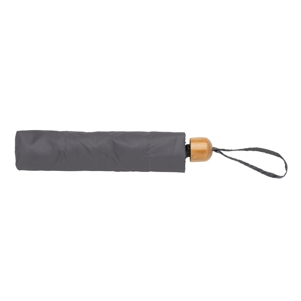 XDP850_57-220.5_ Impact AWARE™ RPET 190T Pongee Bambus Mini-Schirm_ anthrazit