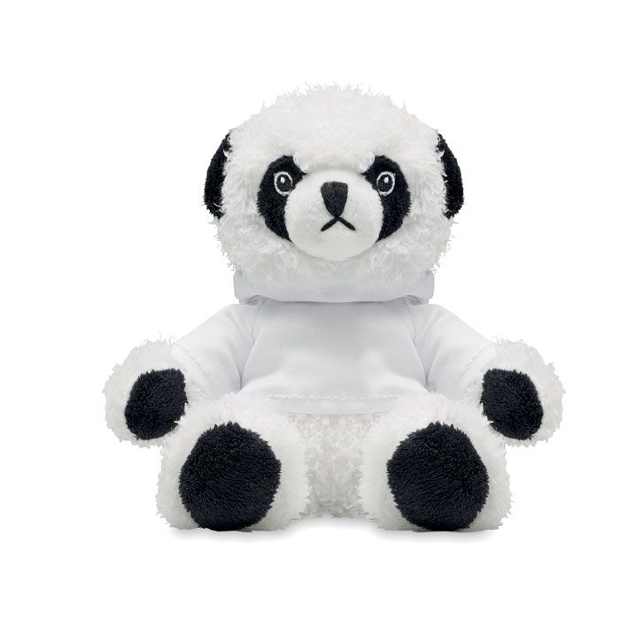 MO6736-06Penny Pluesch-Panda mit Hoody_ Weiss