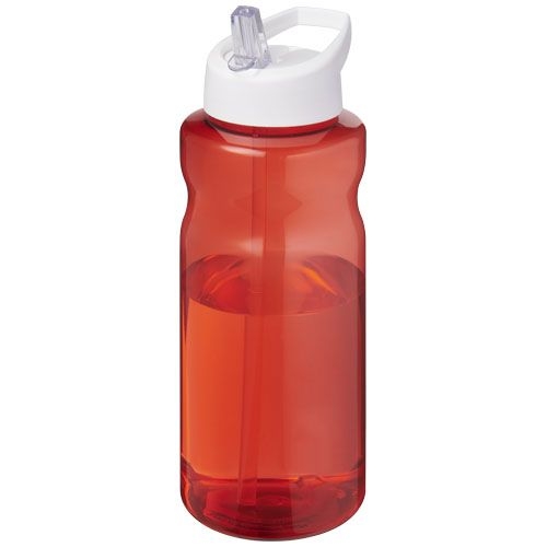 PF210179-1H2O Active® Eco Big Base 1L Sportflasche mit Ausgussdeckel _ rot_weiss