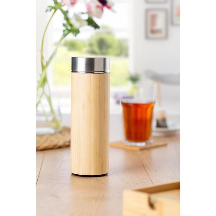 GI8858-11Doppelwandiger Isolierbecher aus Edelstahl Yara_ brown