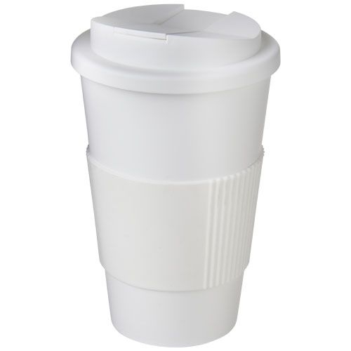 PF210696-4Americano® 350 ml Isolierbecher mit Schutzring _ auslaufsicherem Schraubverschluss_ weiss