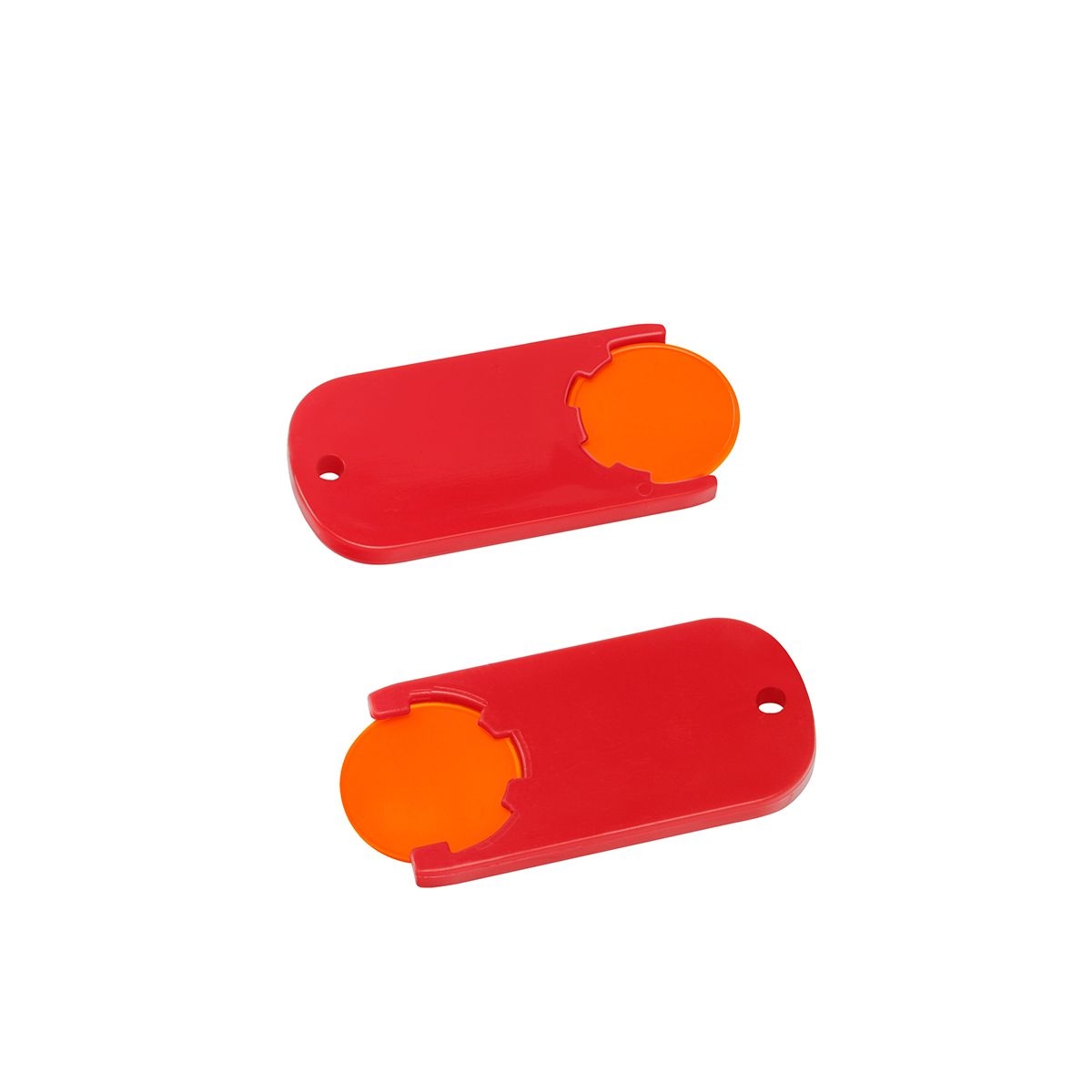 HE7439-5-1Chiphalter mit 1€-Chip _Alpha_ orange_ rot HE7439-5-1Chiphalter mit 1€-Chip _Alpha_ orange_ rot