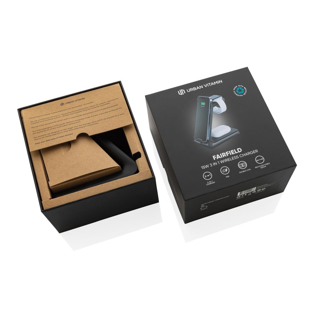 XDP308.36-1Urban Vitamin Fairfield 3-in-1 Charger aus RCS rPlastik_ schwarz