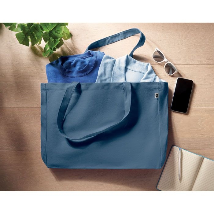 MO6380-04Respect Coloured Recycelte Canvas-Tasche_ Blau