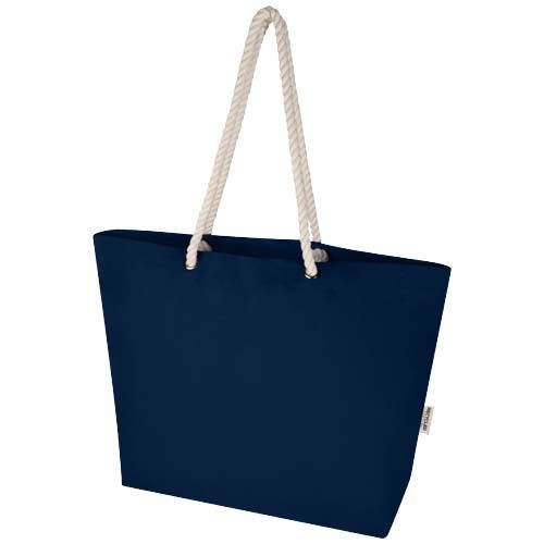 PF120744-3Florida 270 g_m² Strandtragetasche aus recyceltem GRS-Material_ navy