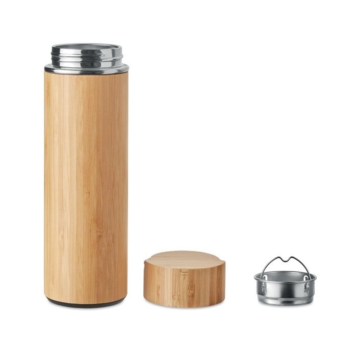 MO6272-40Tampere Isolierflasche 400ml_ Holz