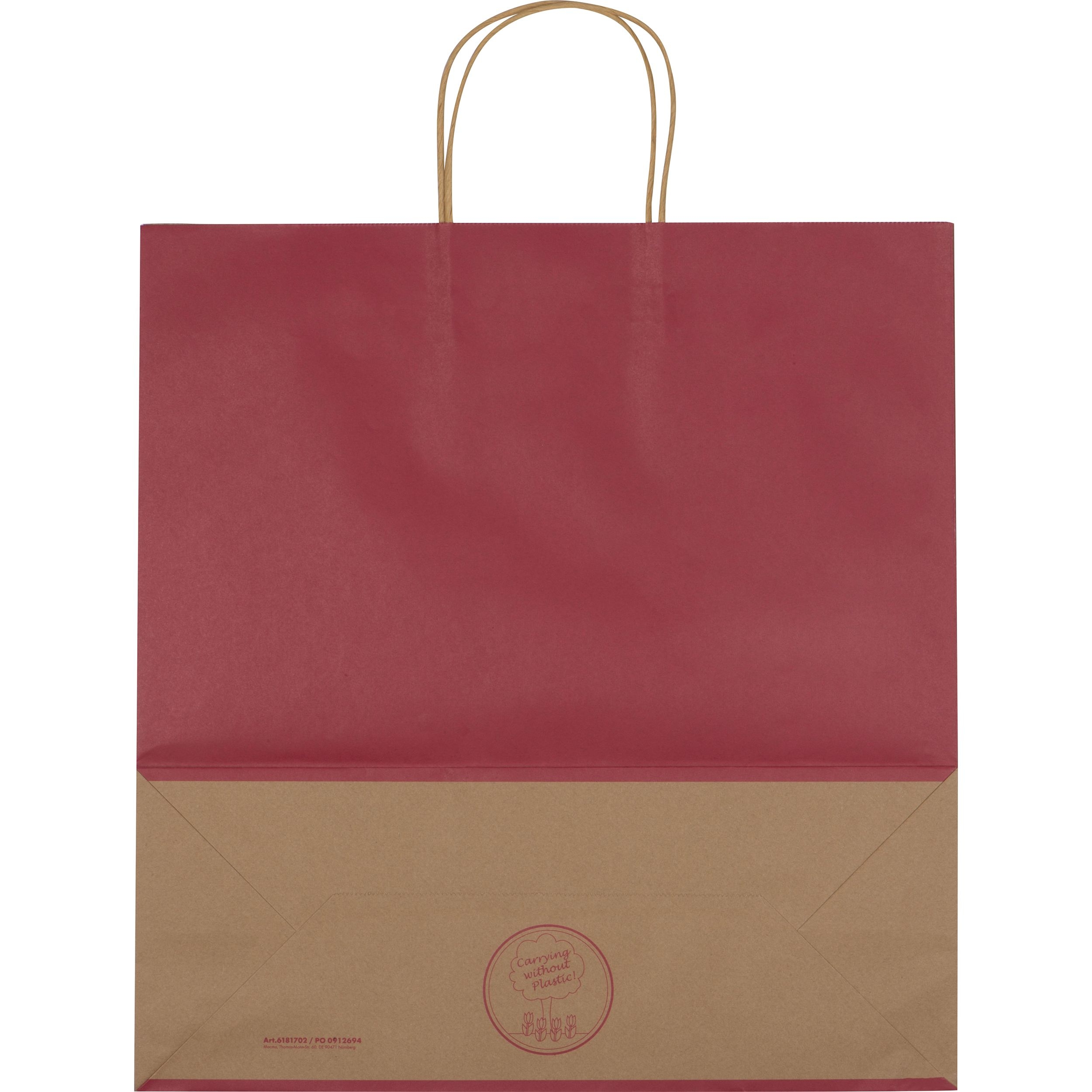 MA61817-02Recycelte Papiertasche gross GUS_ burgund