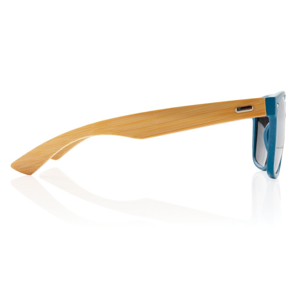 XDP453.97-5Sonnenbrille aus Bambus und RCS recyceltem Kunststoff_ blau