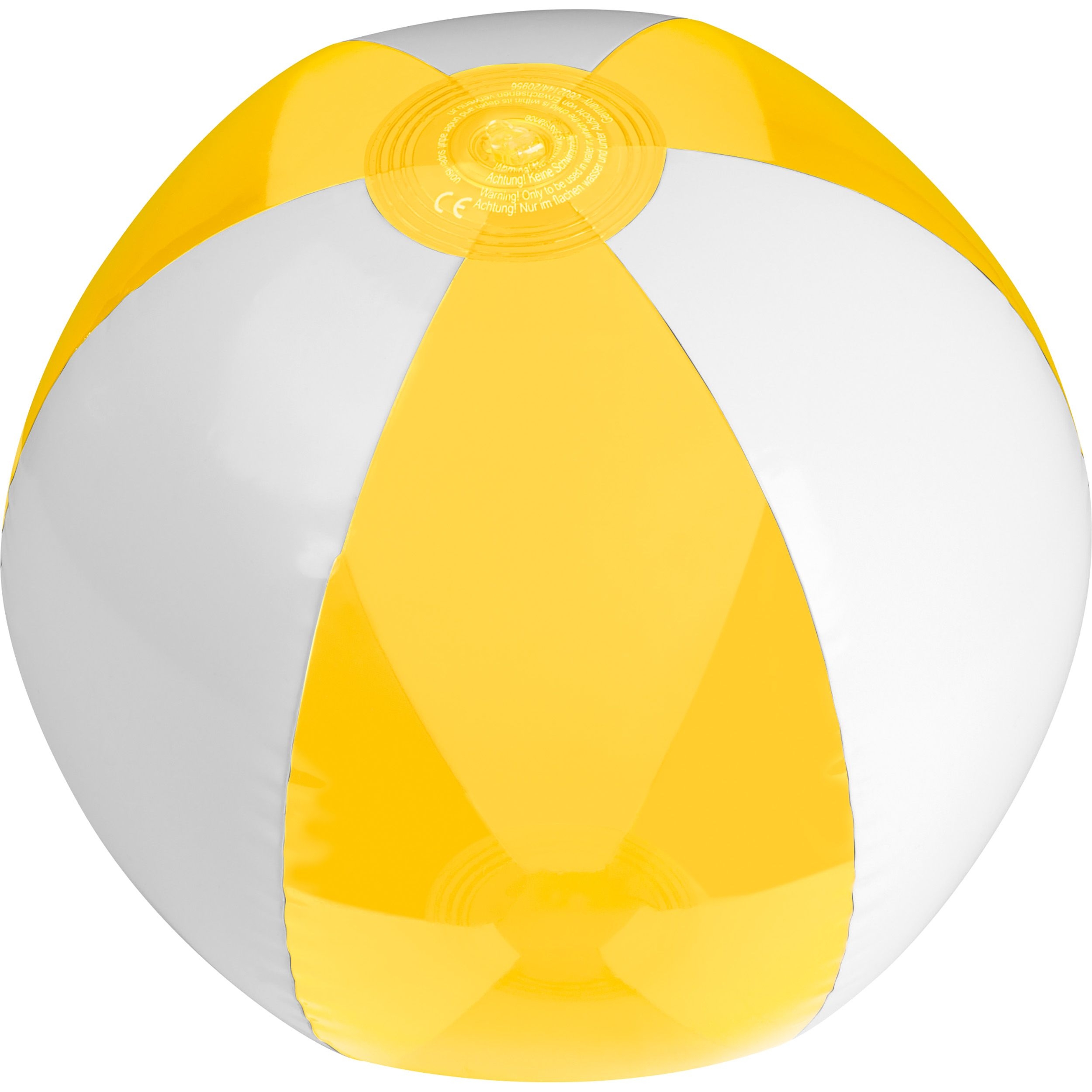 MA50914-08Strandball bicolour farbig_transparent_ gelb