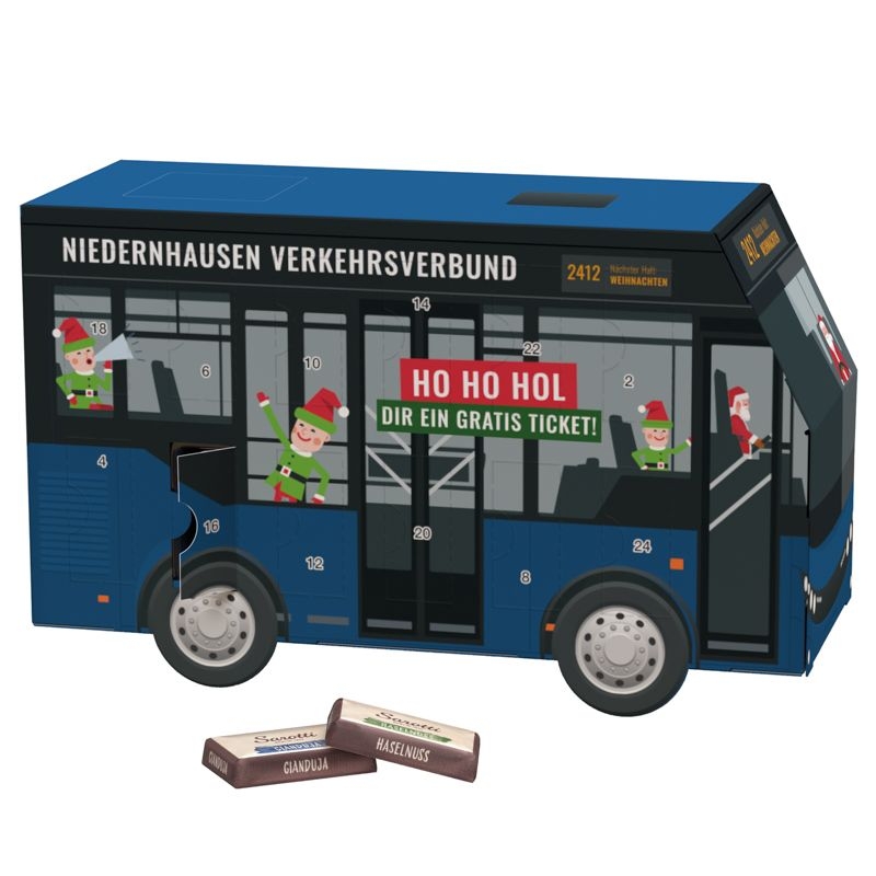 JG20093-1Adventskalender Bus Sarotti_ Sarotti Schokotaefelchen_ Motiv-Vorlage