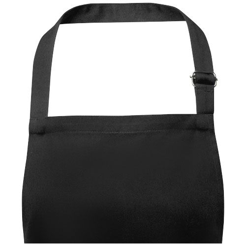 PF113334-5Andrea 240 g_m² Schuerze mit verstellbarem Nackenband_ schwarz