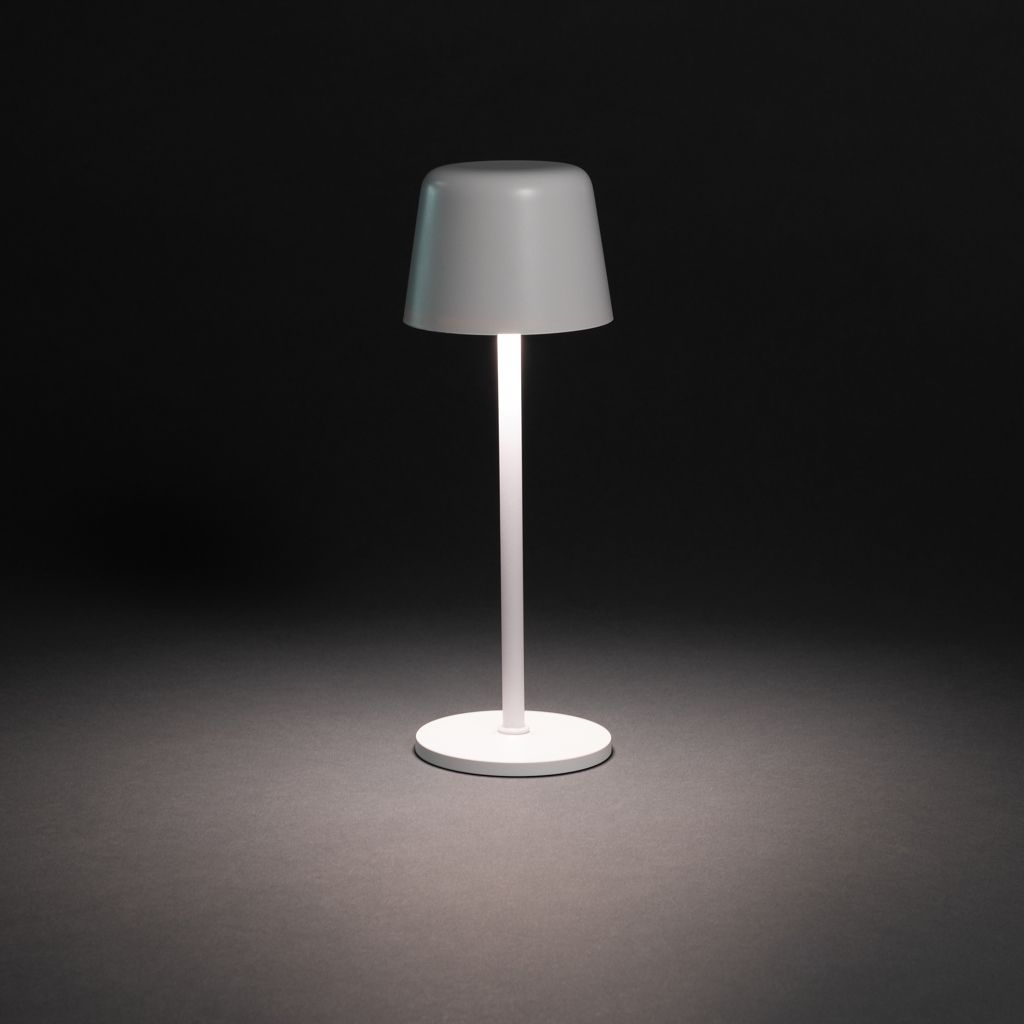 XDP513.97-03Zenic USB Tischleuchte aus RCS recyceltem Kunststoff_ weiss