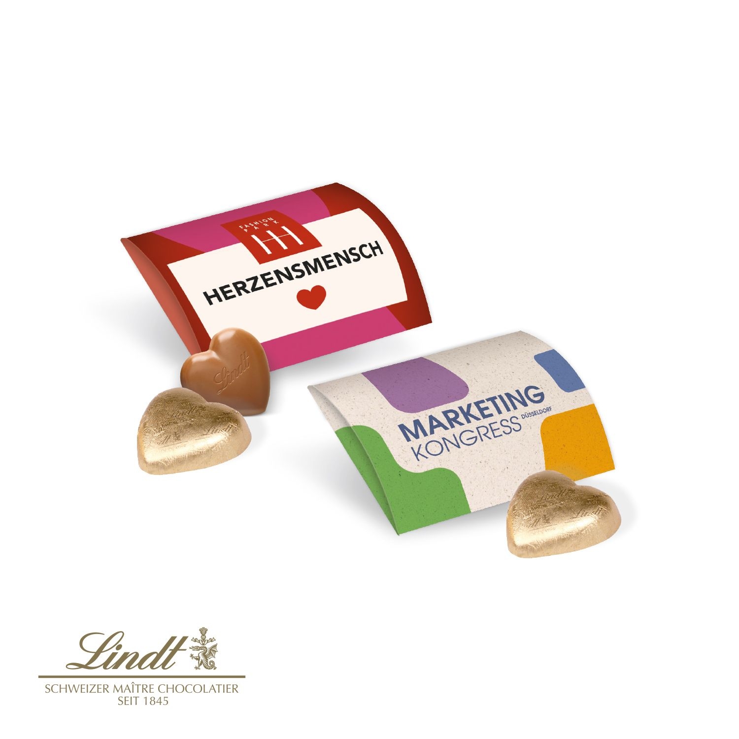CD91238Lindt Herz_ 5 g im Werbebriefchen