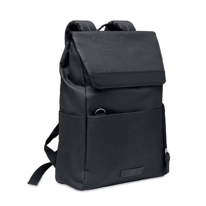 MO6464-03Daegu Lap Laptop-Rucksack 600D RPET_ Schwarz