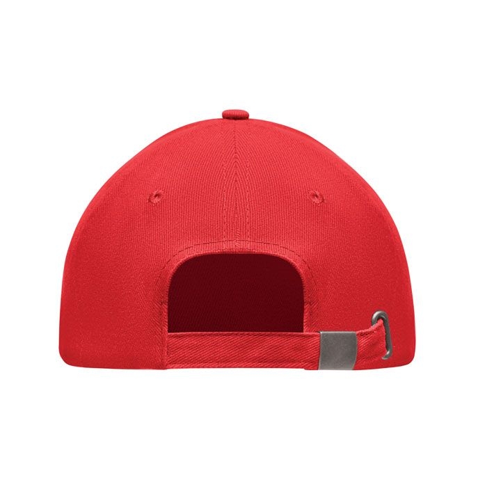 MO6875-05Long Beach Singa Baseball cap 5 panels 260g_m²_ rot