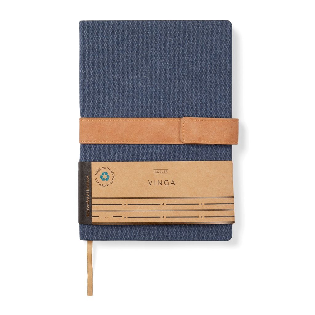 XDV7733-05VINGA Bosler Notizbuch aus RCS recyceltem Papier_ navy blau