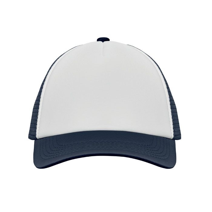 MO2269-54Bubble Trucker cap 5 panels_ weiss_dunkelblau