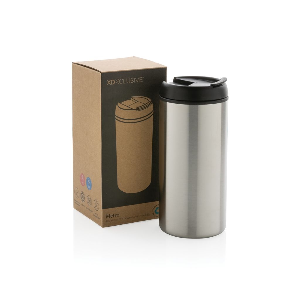 XDP435.04-2Metro Becher Becher aus RCS recyceltem Stainless-Steel_ silber