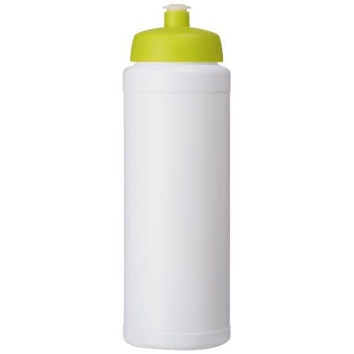 PF210689-5Baseline® Plus grip 750 ml Sportflasche mit Sportdeckel_ weiss_limone