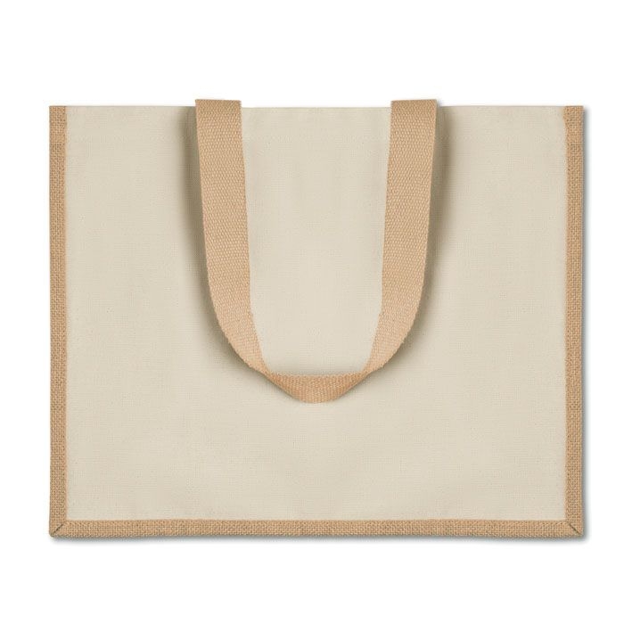 MO8967-13Campo De Fiori Jute_Canvas Shopper _ Beige