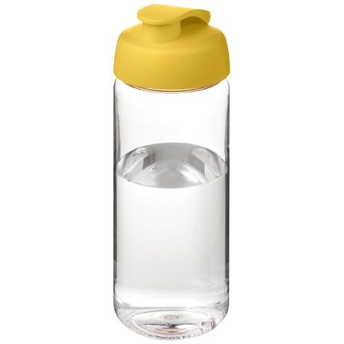 PF210445-15H2O Active® Octave Tritan™ 600-ml-Sportflasche mit Klappdeckel_ transparent klar_gelb PF210445-15H2O Active® Octave Tritan™ 600-ml-Sportflasche mit Klappdeckel_ transparent klar_gelb
