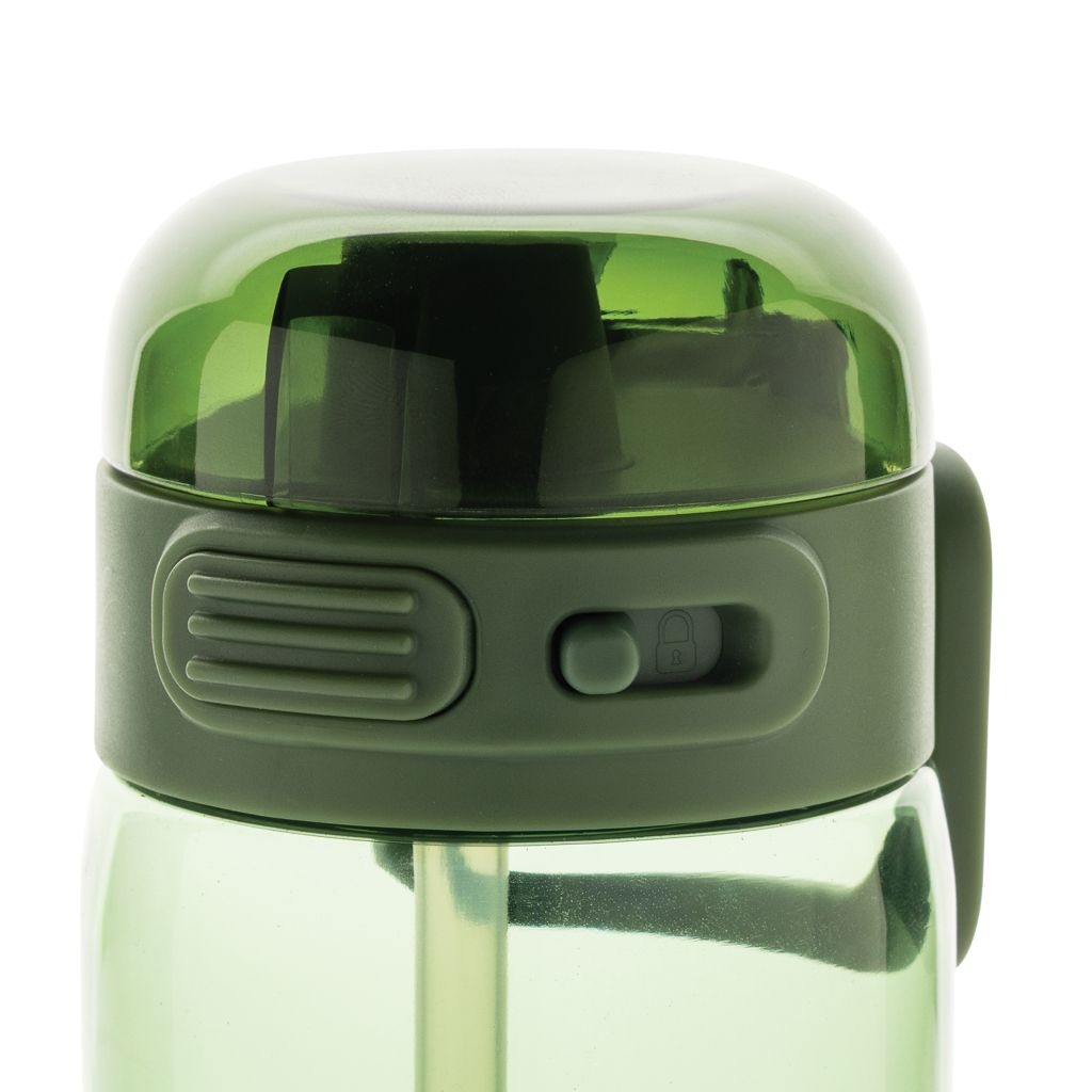 XDP437.70-07Sip'nLock RCS rPET auslaufsichere Sport-Trinkflasche 800ml_ gruen