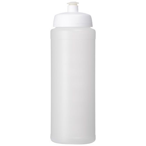 Baseline® Plus grip 750 ml Sportflasche mit Sportdeckel, transparent,weiß