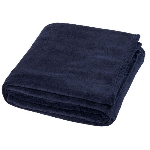 PF112810-3Bay Plaid-Decke aus extraweichem Coral-Fleece_ dunkelblau
