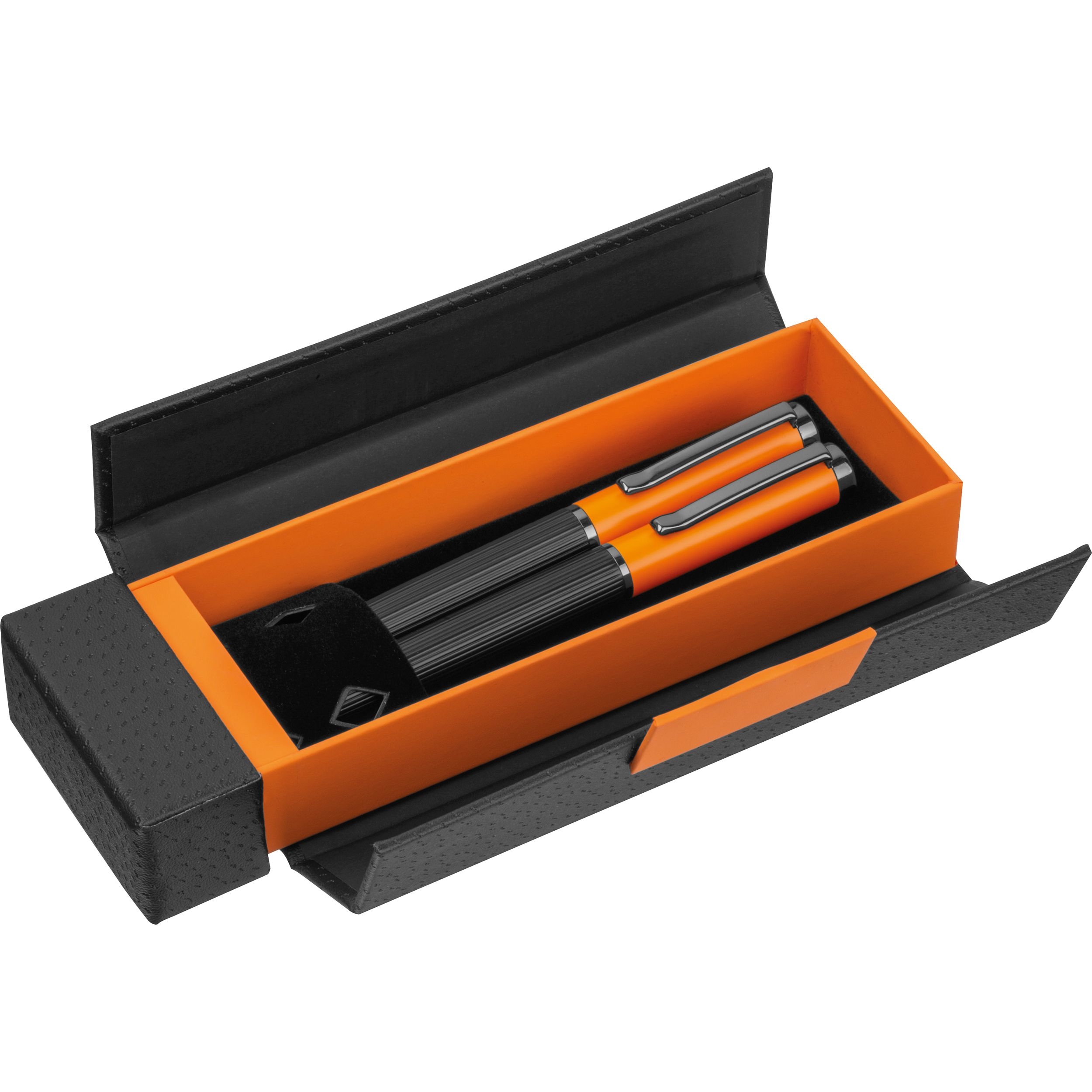 MA15398-10Metall Schreibset REGINALD_ orange