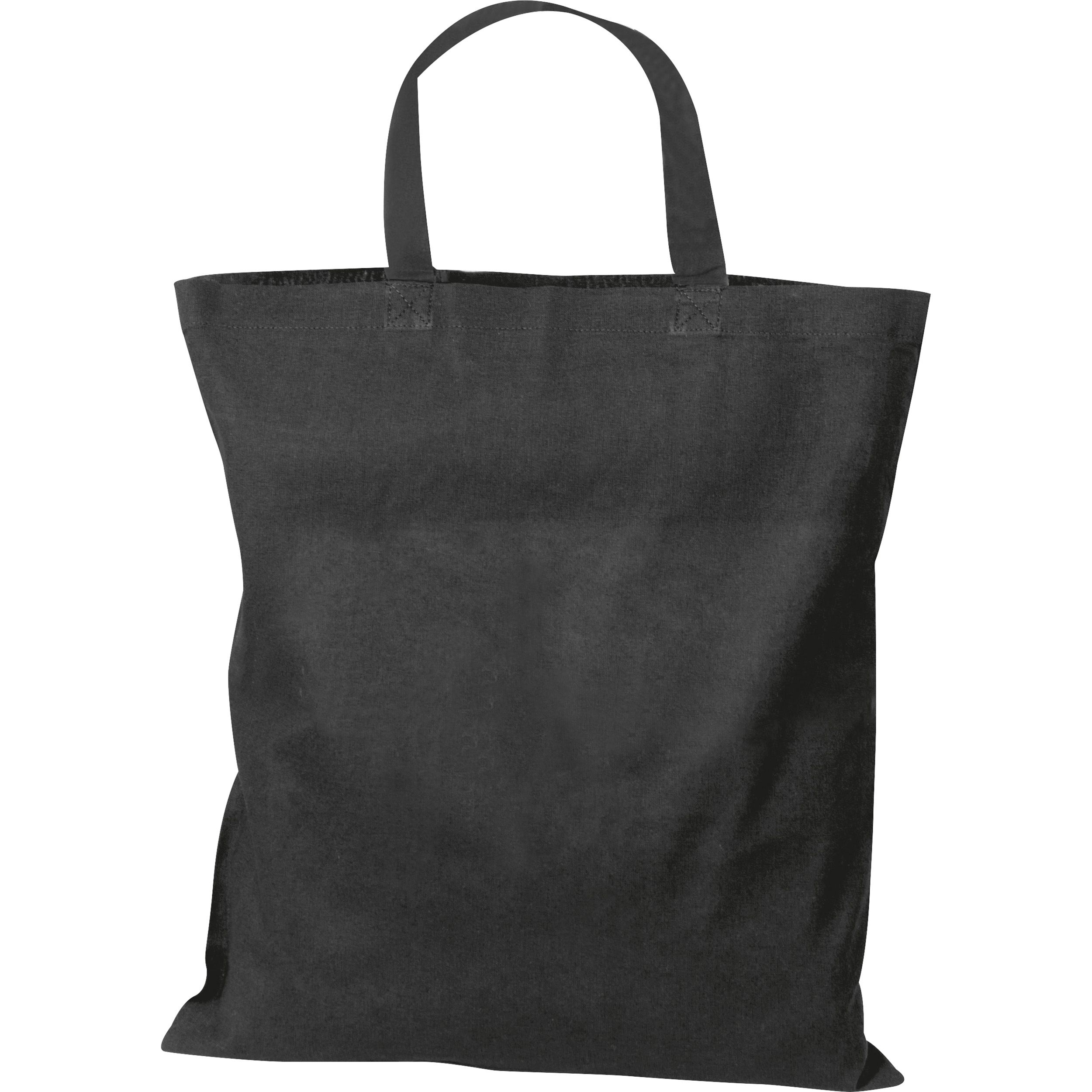 MA60680-03Baumwolltasche mit kurzen Henkeln _ schwarz MA60680-03Baumwolltasche mit kurzen Henkeln _ schwarz