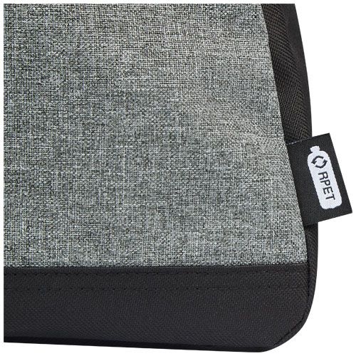 PF120656-1Reclaim GRS recycelte Sport-Reisetasche 21 L_ schwarz_heather grau