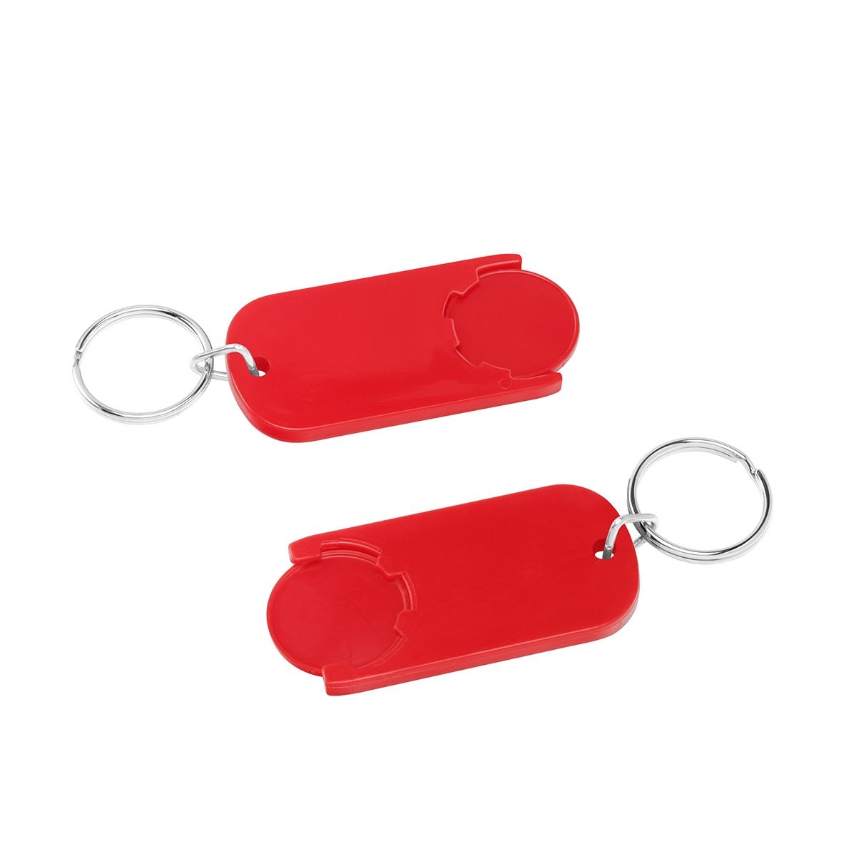 HE7439R-2-1Chiphalter mit 1€-Chip _Alpha_ gruen_ rot HE7439R-2-1Chiphalter mit 1€-Chip _Alpha_ gruen_ rot