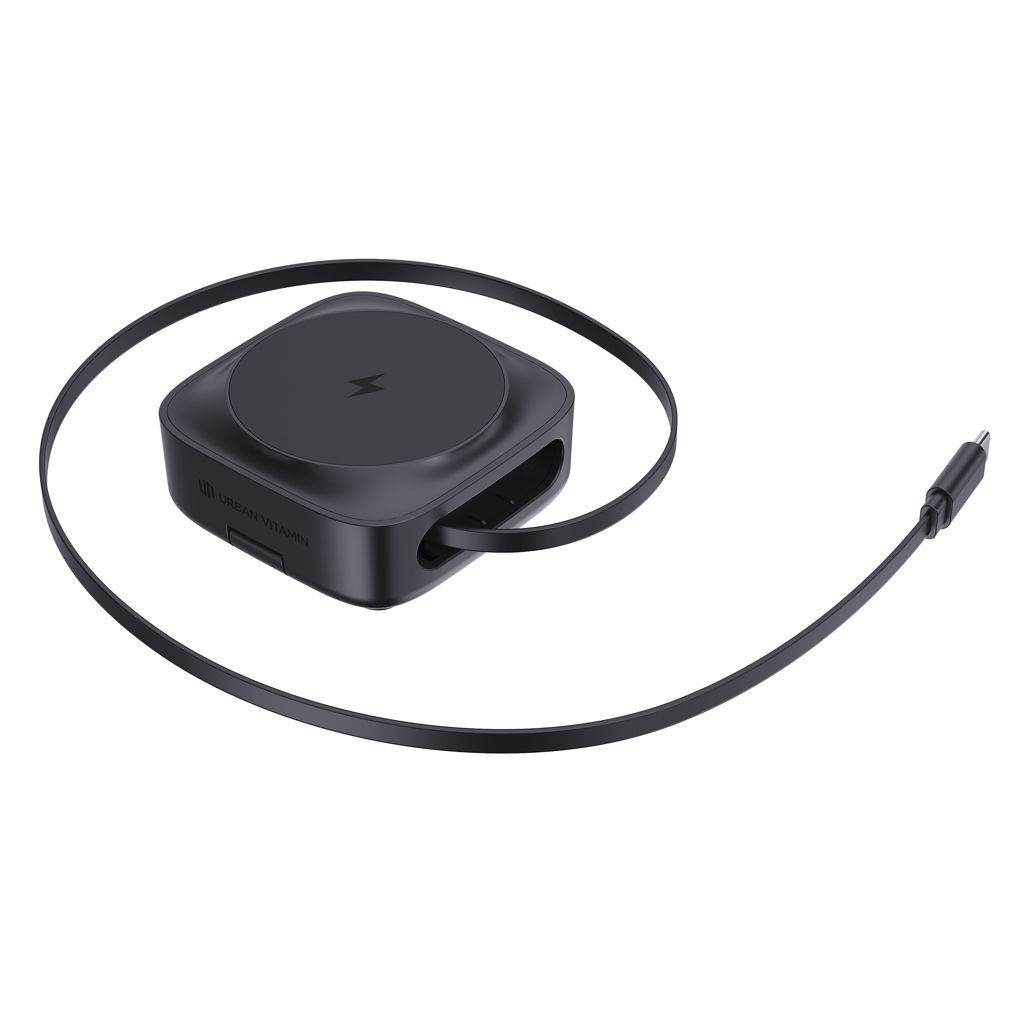 XDP309.53-01Urban Vitamin Goleta 2-in-1 15W Magnetic Wireless Charger_ schwarz