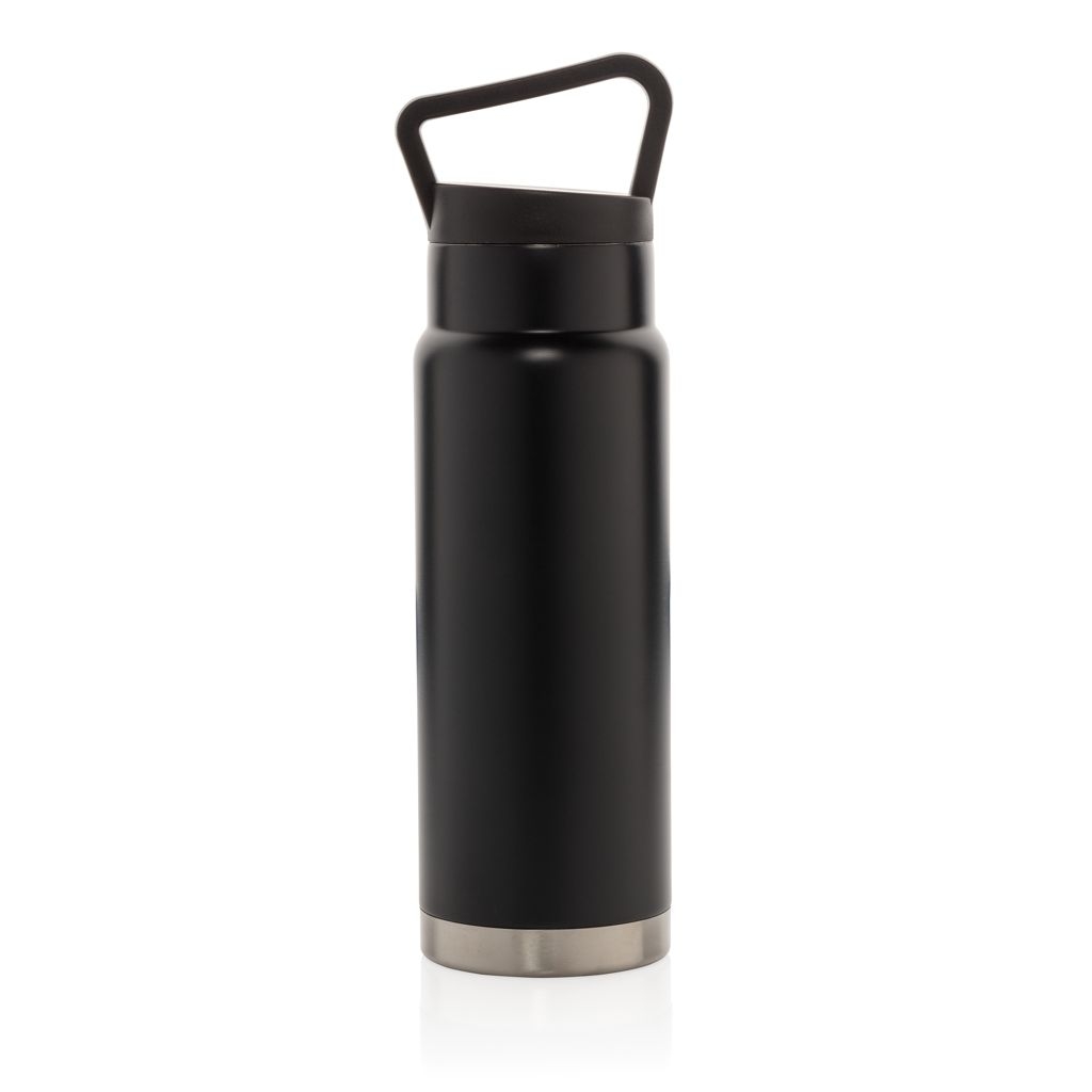 XDP436.92-1Auslaufsichere Vakuum-Flasche mit Tragegriff_ schwarz