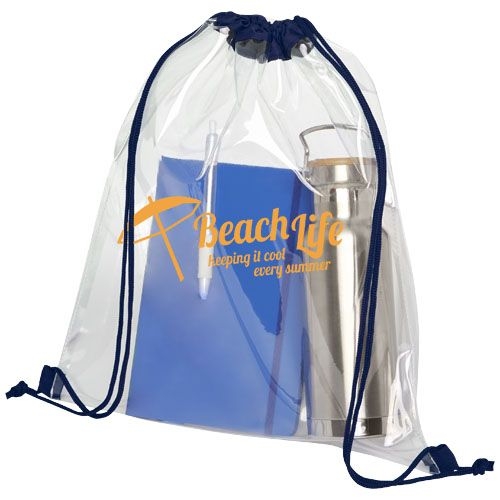 PF120086-5Lancaster Premium Turnbeutel 5L_ navy_transparent klar