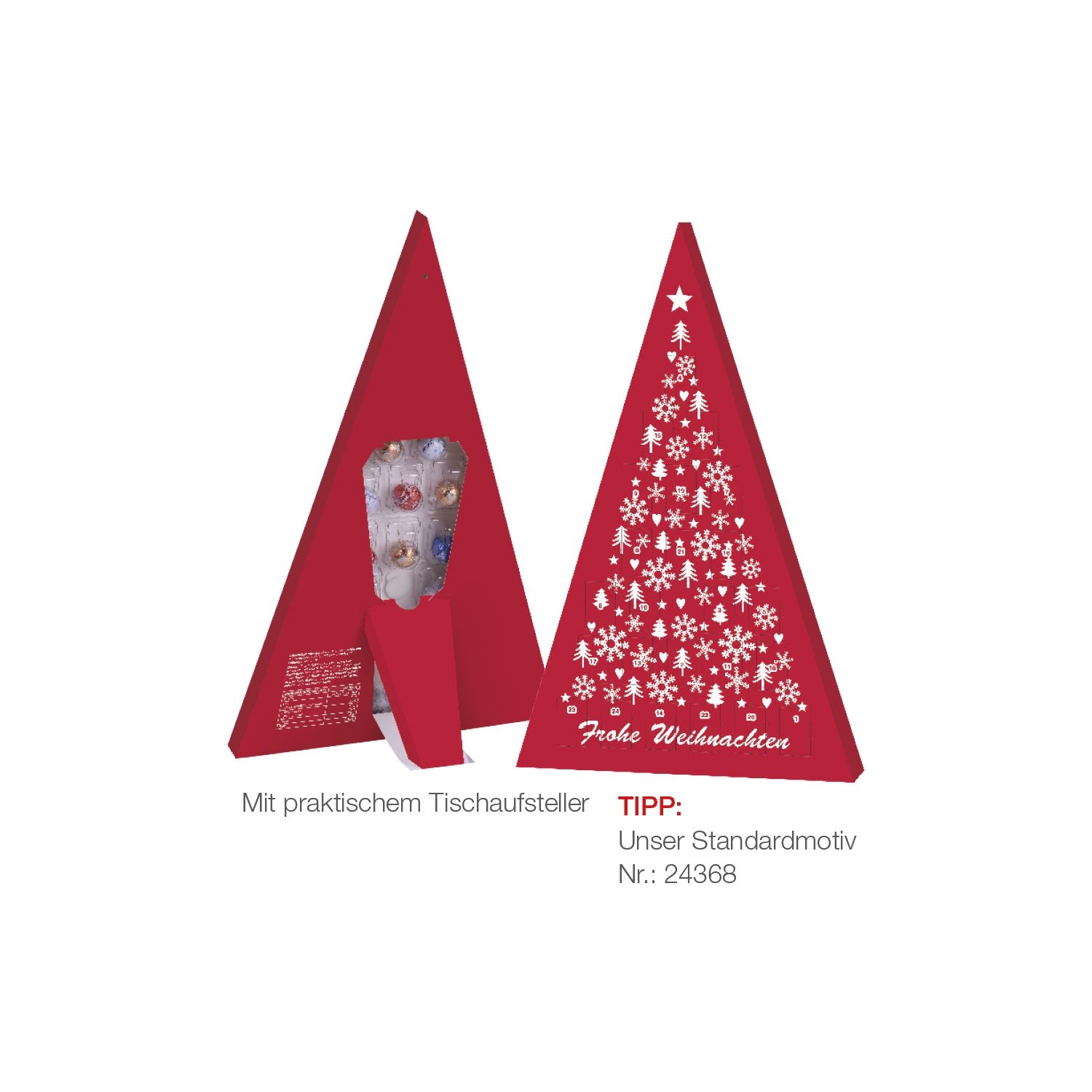 CD95217-01Adventskalender Lindt „Weihnachtsbaum“_ Motiv-Vorlage