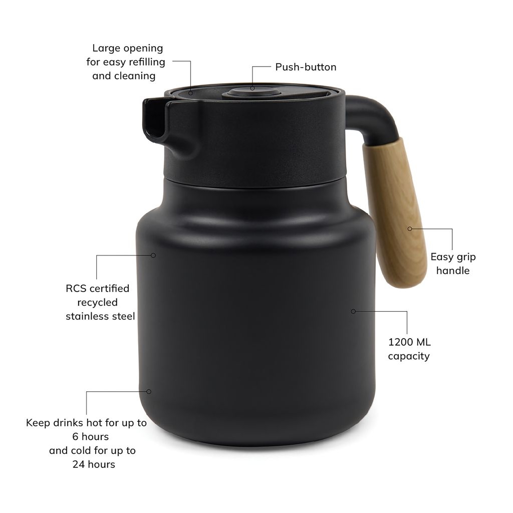 XDV42900-01VINGA Arbe RCS Isolierkanne 1200ml_ schwarz