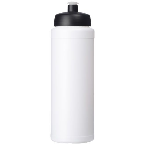 PF210690-1Baseline® Plus 750 ml Flasche mit Sportdeckel_ weiss_schwarz