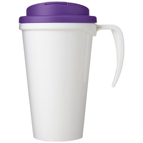PF210420-12Brite-Ameriano® Grande 350 ml Isolierbecher mit auslaufsicherem Schraubverschluss_ weiss_lila