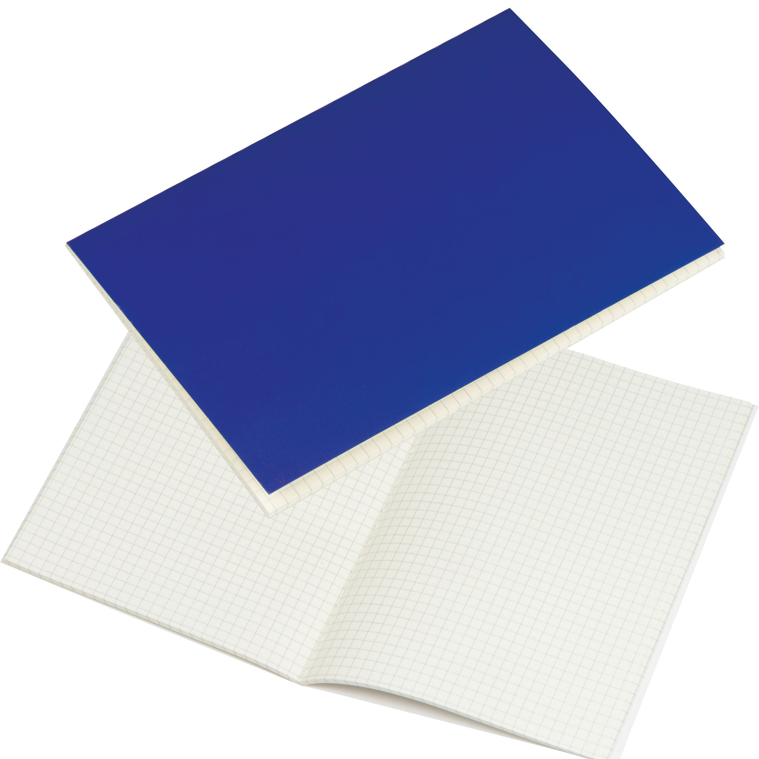 MA23258-04A5 Notizbuch mit karierten Blaettern_ blau