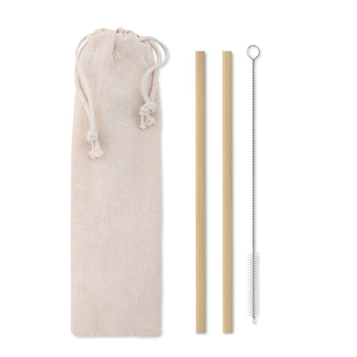 MO9630-13Natural Straw Bambus Trinkhalme-Set_ Beige