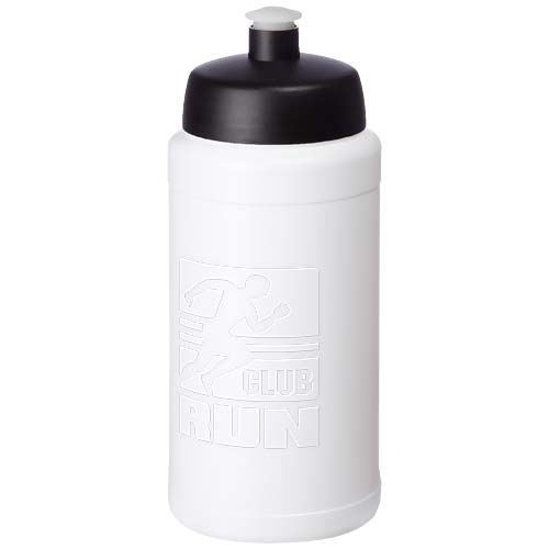 PF210288-1Baseline Rise 500 ml Sportflasche_ weiss_schwarz