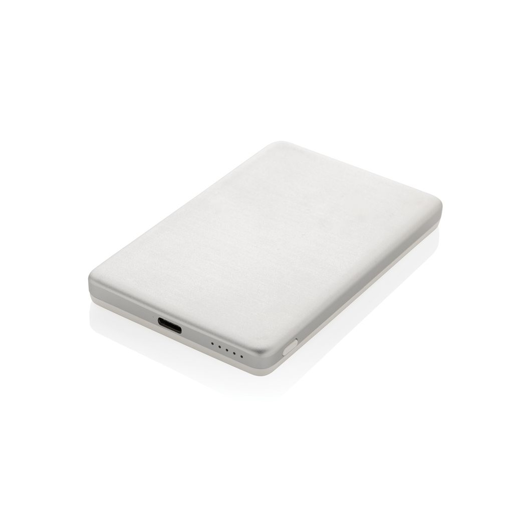 XDP322_60-02Orion 5_000mAh 5W magnetische Powerbank aus RCS rec. Alu_ silber