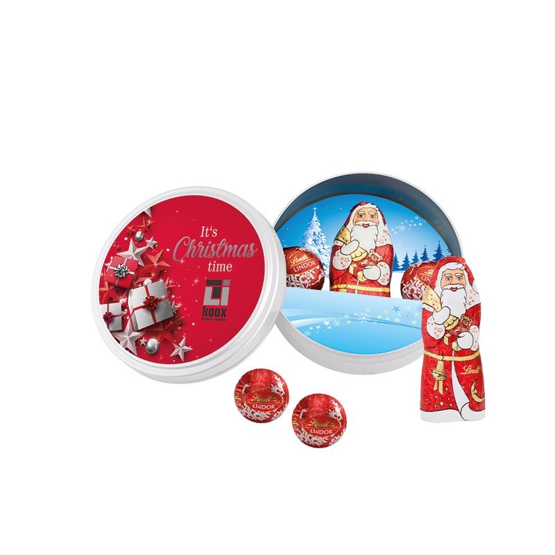 JG20045Weihnachtsdose mit Lindt-Mischung