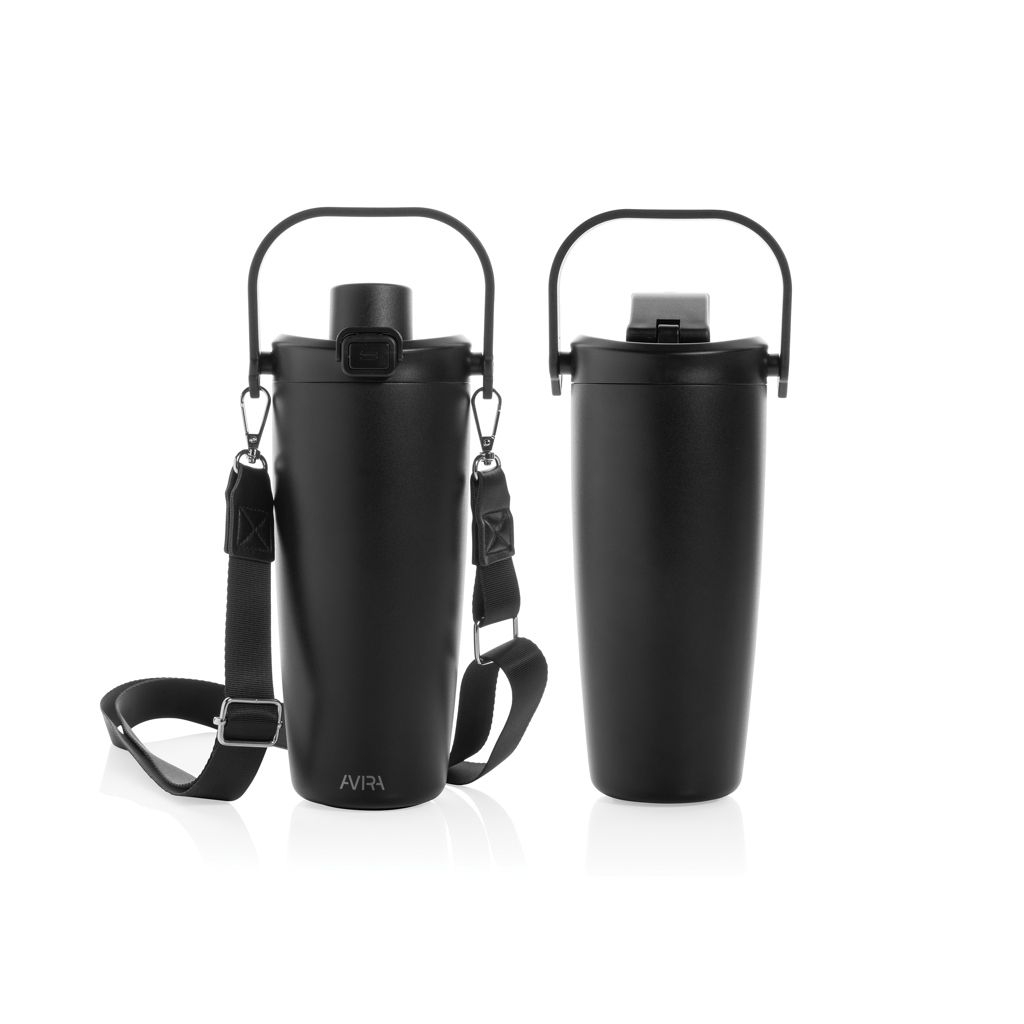 XDP438_11-01Avira Ayala Crossbody Duosip Becher aus RCS rec. Stahl_ schwarz