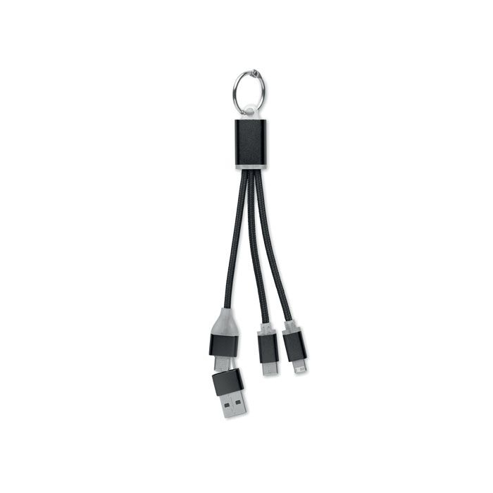 MO2141-03Blue 4in1 Ladekabel Typ-C_ schwarz