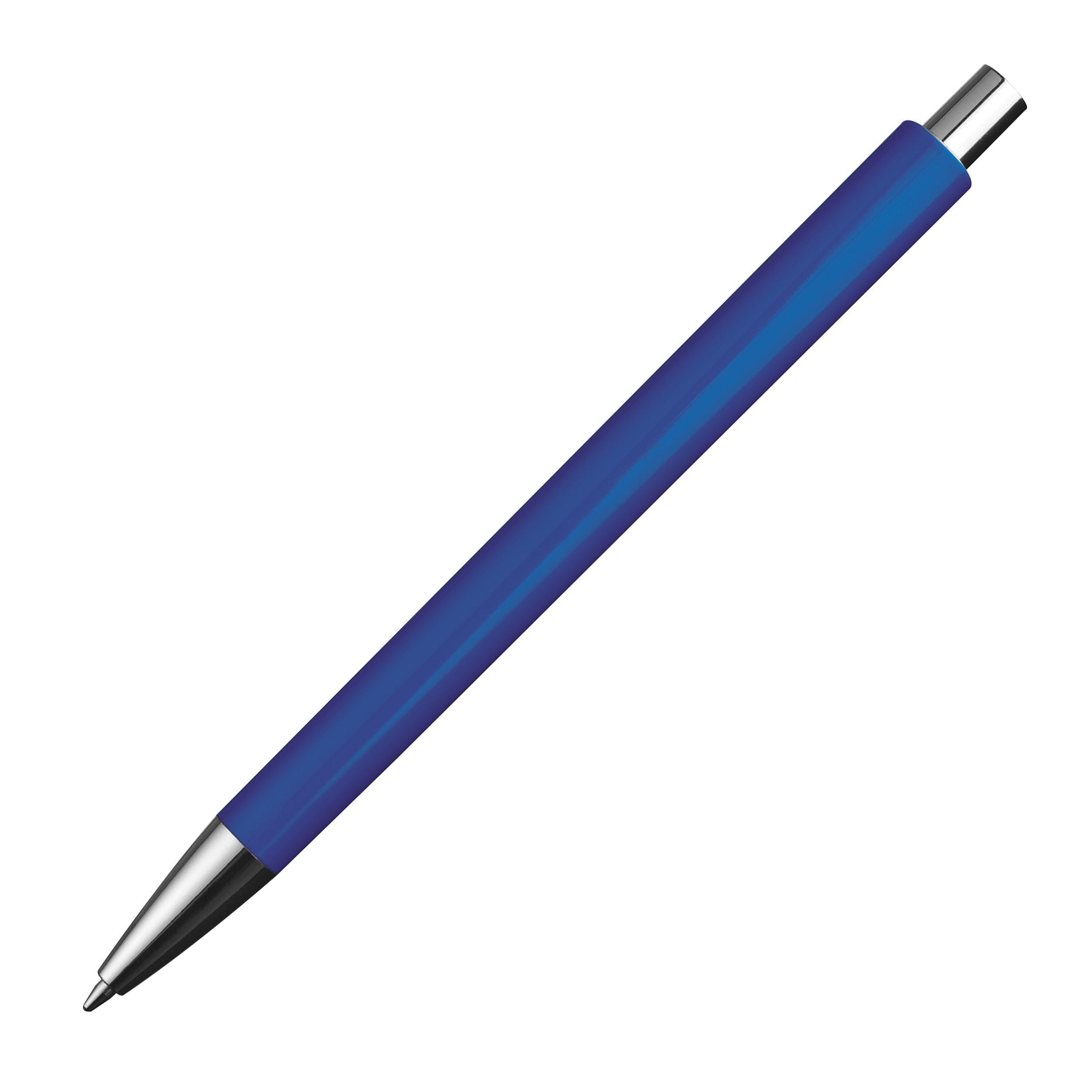 MA13538-04Kugelschreiber mit silbernen Applikationen_ blau